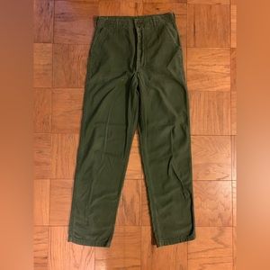 Vintage 1980s OG-107 Military Pants in Green - 32x32